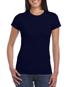 Gildan 64000L - Ladies Fitted Ring Spun T-Shirt Navy