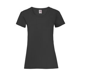 Fruit of the Loom SC600 - Lady-fit valueweight tee Black