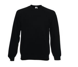 Fruit of the Loom SC260 - Raglan Sweat (62-216-0) Black