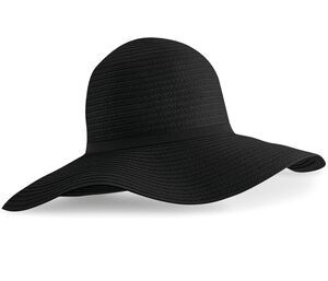 Beechfield BF740 - Marbella wide-brimmed sun hat Black