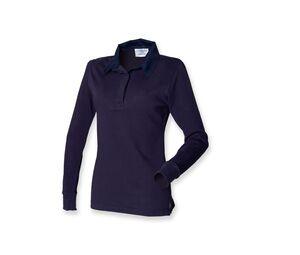 Front row FR101 - Ladies Classic Rugby Shirt Navy