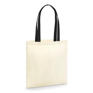 Westford mill W801C - EARTHAWARE™ ORGANIC BAG FOR LIFE - CONTRAST HANDLES Natural/Black