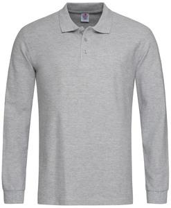 Stedman STE3400 - Polo LS for men Stedman Grey Heather