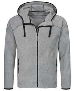 Stedman STE5040 - Power Fleece Cardigan Hooded Activ for him Grey Heather