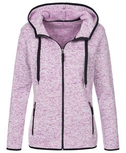 Stedman STE5950 - Knit Fleece Cardigan Active for her Purple Melange