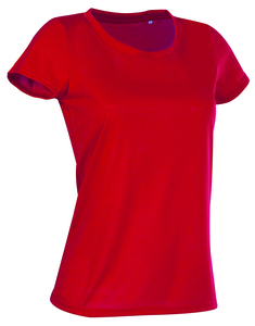 Stedman STE8700 - Crew neck T-shirt for women Stedman - ACTIVE COTTON TOUCH Crimson Red