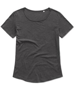 Stedman STE9320 - Crew neck T-shirt for women Stedman - ORGANIC SLUB Slate Grey