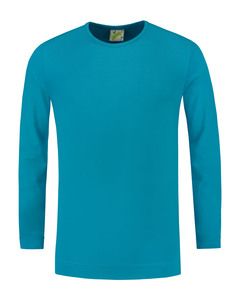Lemon & Soda LEM1265 - T-shirt Crewneck cot/elast LS for him Turquoise