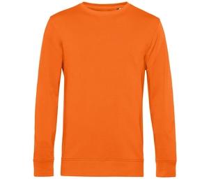 B&C BCU31B - Organic Round Neck Sweatshirt Pure Orange