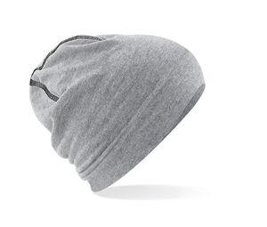 Beechfield BF366 - Hemsedal cotton beanie Heather Grey/ Black