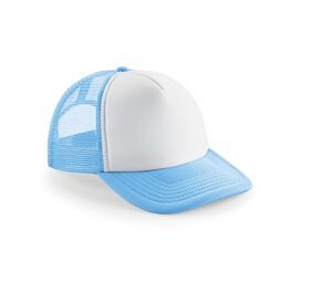 Beechfield BF64B - Junior Vintage Snapback Trucker Sky Blue / White