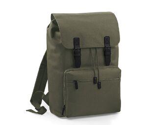 BagBase BG613 - Vintage laptop backpack Olive Green/Black