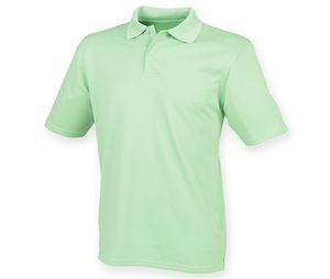 Henbury HY475 - Men's Coolplus® Polo Shirt Lime Green