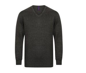 Henbury HY720 - V-neck sweater man Grey Marl