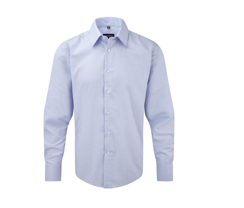 Russell Collection JZ922 - Men's Fitted Oxford Shirt with Italian Collar