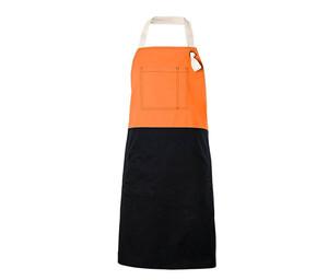 VELILLA V4210B - Two-tone apron Orange