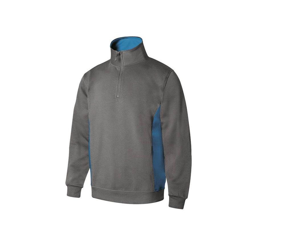 VELILLA V5704 - SWEAT BICOLORE COL ZIPPÉ