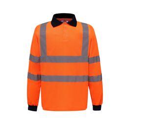 Yoko YK310 - High visibility long sleeves polo shirt Hi Vis Orange