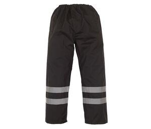 Yoko YK461 - High visibility two-tone overpants Black