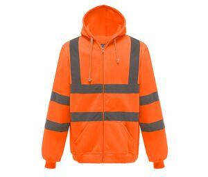 Yoko YKK07 - High visibility zip-up hoodie