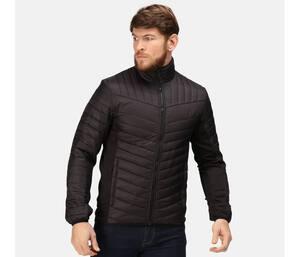 Regatta RGA529 - Bi-material quilted jacket Seal Grey / Black