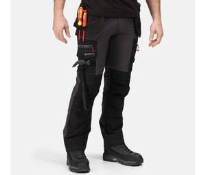 Regatta RGJ393 - Stretch work pants Iron/Black