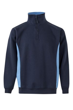 Velilla 105704 - TWO-TONE QUARTERZIP SWEATSHIRT