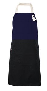 Velilla 404210B - TWO-TONE BIB APRON