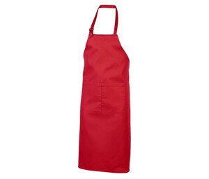 NEWGEN TB201 - Cotton bib apron with pocket Red