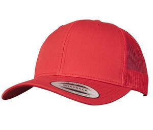 Flexfit FX6606 - curved visor cap trucker style Red
