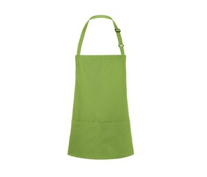 KARLOWSKY KYBLS6 - SHORT BIB APRON BASIC WITH BUCKLE AND POCKET Lime