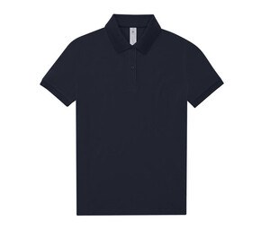 B&C BCW461 - Short-sleeved high density fine piqué polo shirt Navy